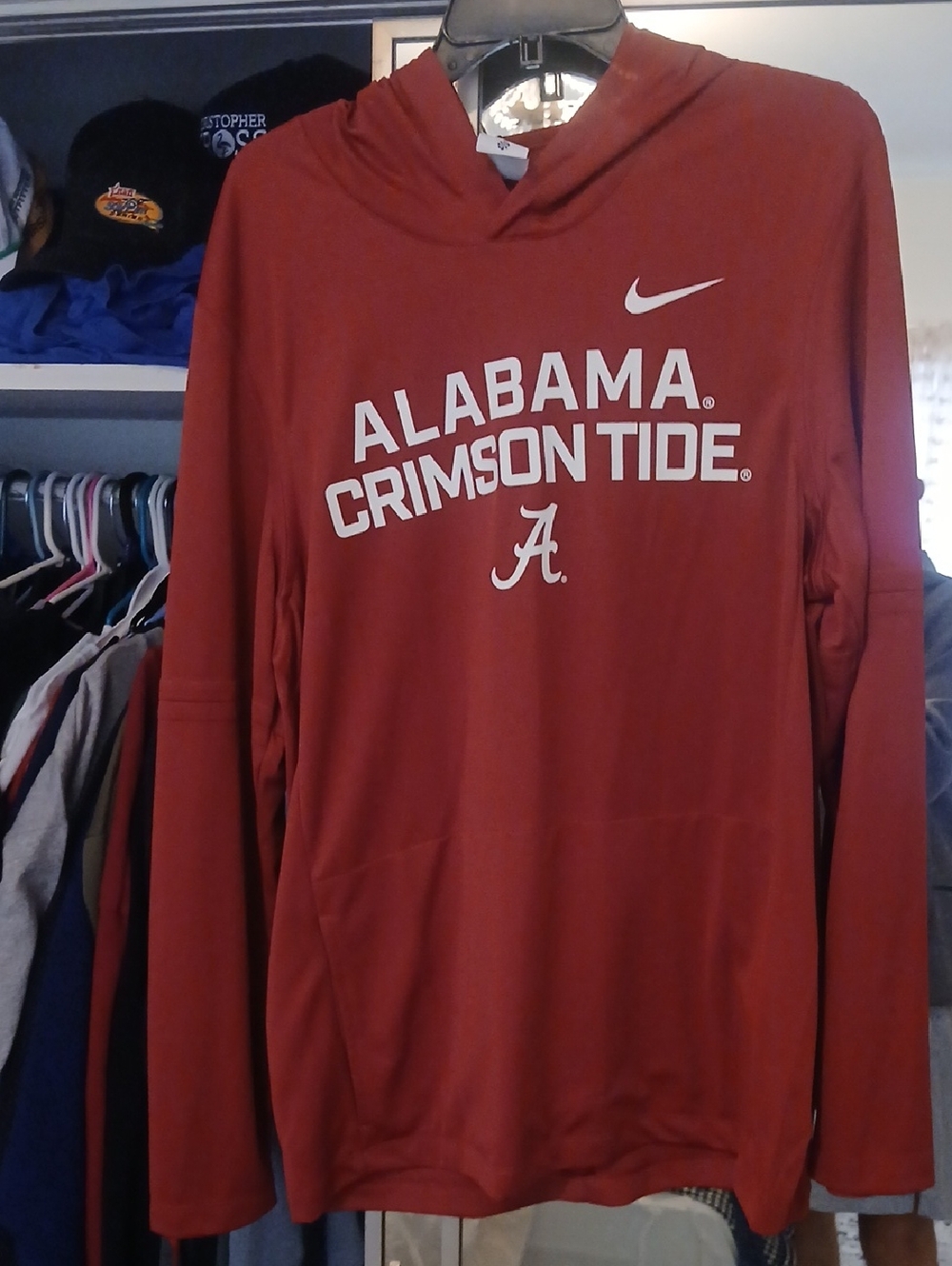 Mens Large Nike Alabama Football Hoody Tshirt